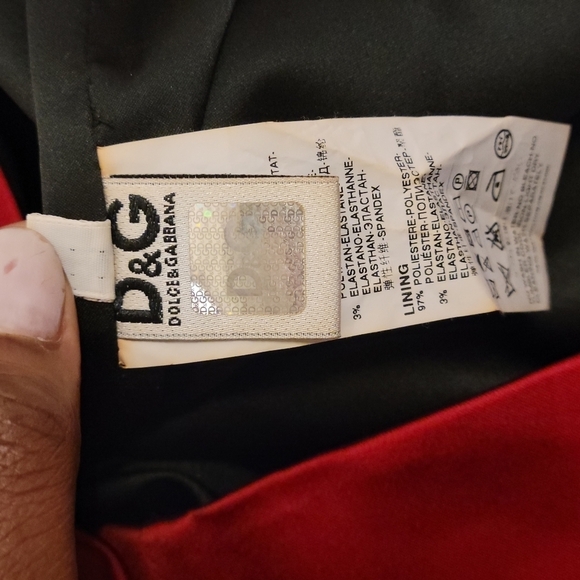 DOLCE & GABBANA RED MINI SKIRT SIZE 40 US Size 4 - Picture 10 of 15